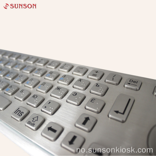 Vandal rustfritt stål tastatur